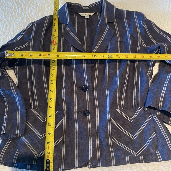 Cabi nautical stripe linen blazer - Picture 2 of 6